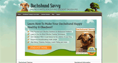 Desktop Screenshot of dachshundsavvy.com