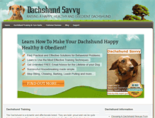 Tablet Screenshot of dachshundsavvy.com